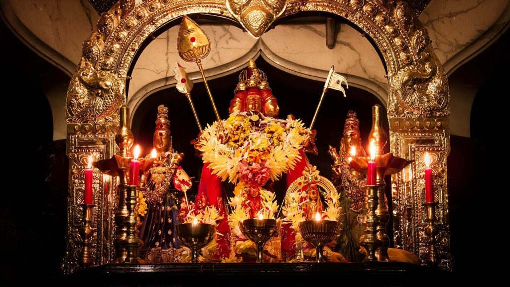The Lord Murugan Temple at Skanda Vale Ashram.