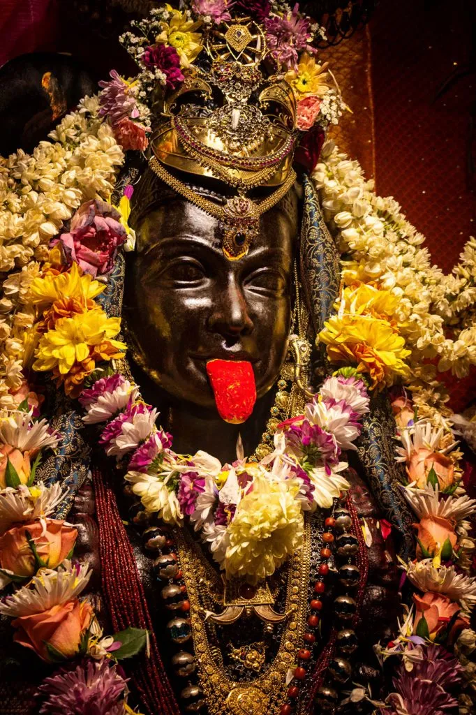 A sacred image of Kali goddess at Skanda Vale